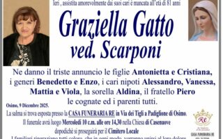 Graziella GATTO, vedova SCARPONI
