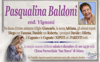 Pasqualina BALDONI, vedova VIGNONI