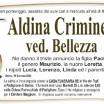 Aldina CRIMINESI, vedova BELLEZZA