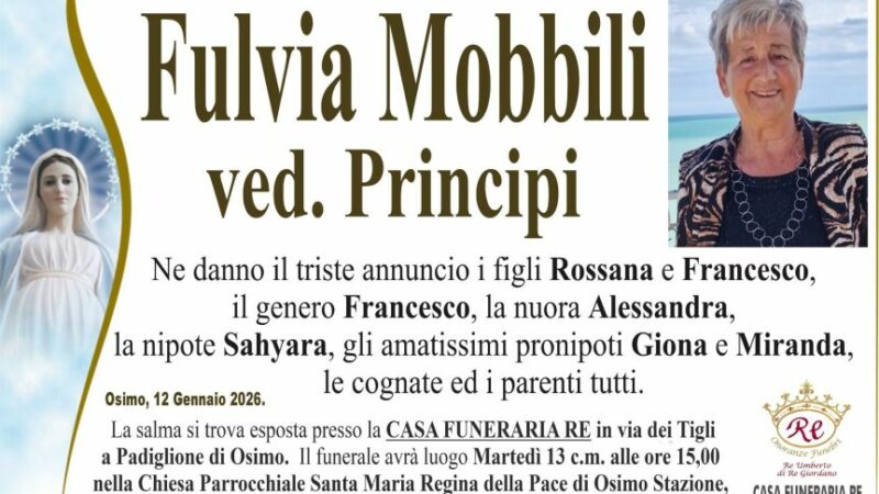Fulvia MOBBILI, vedova PRINCIPI