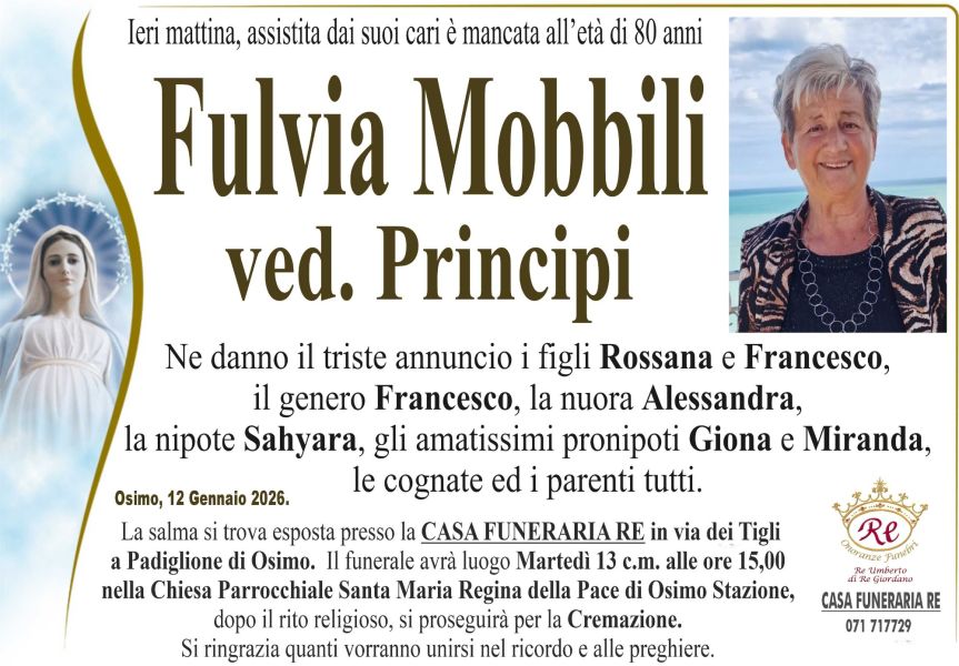Fulvia MOBBILI, vedova PRINCIPI