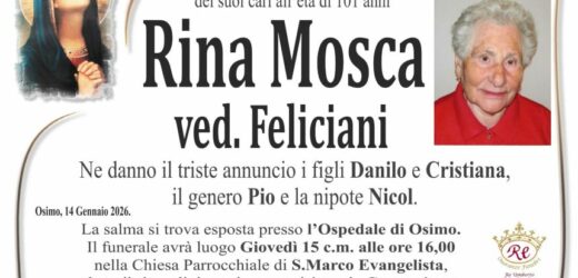 Rina MOSCA vedova FELICIANI