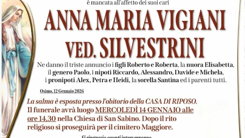 Anna Maria VIGIANI, vedova SILVESTRINI