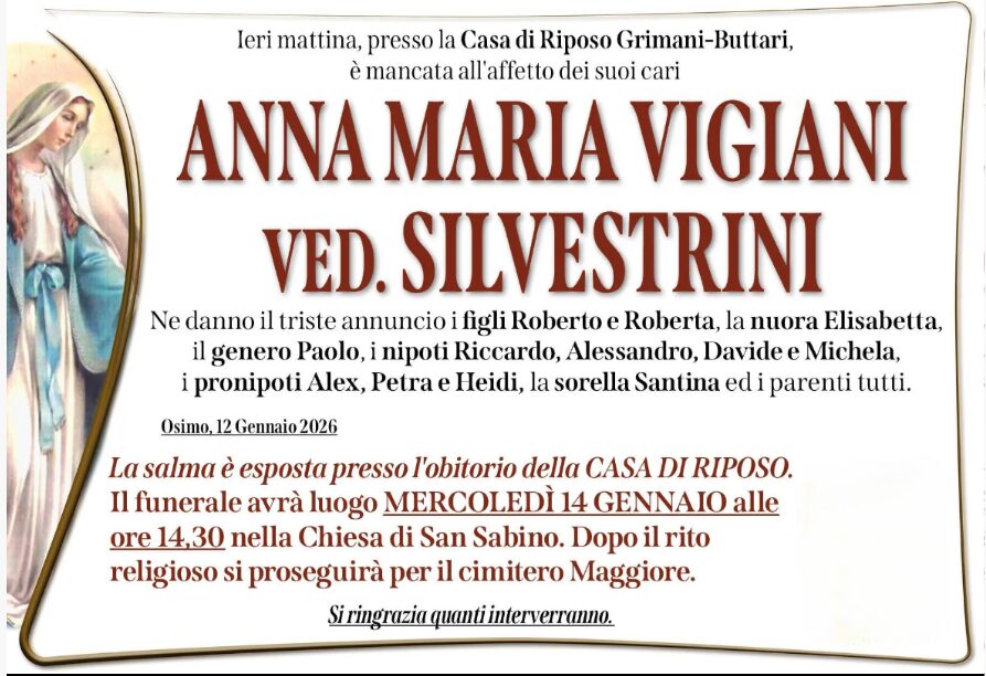 Anna Maria VIGIANI, vedova SILVESTRINI